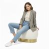 Buy Pouf Luxury Home Foot Rest - White Boucle - Premium White 60553 at MyFaktory